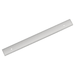 224mm Thoreau Rectangle Backplate, Polished Chrome