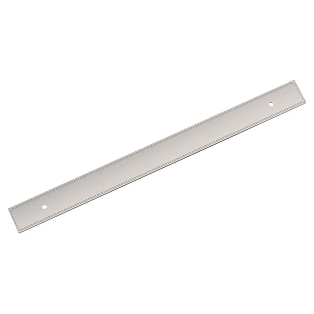 256mm Thoreau Rectangle Backplate, Polished Nickel