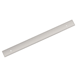 256mm Thoreau Rectangle Backplate, Polished Nickel
