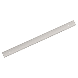 320mm Thoreau Rectangle Backplate, Polished Nickel