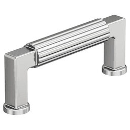 76mm Ballard Cabinet Pull, Polished Chrome