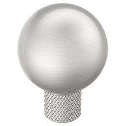 1-1/8" Collet Cabinet Knob, Satin Nickel
