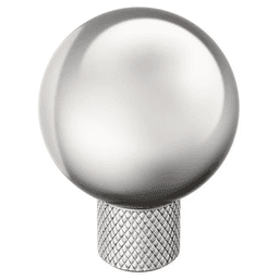 1-1/8" Collet Cabinet Knob, Polished Nickel