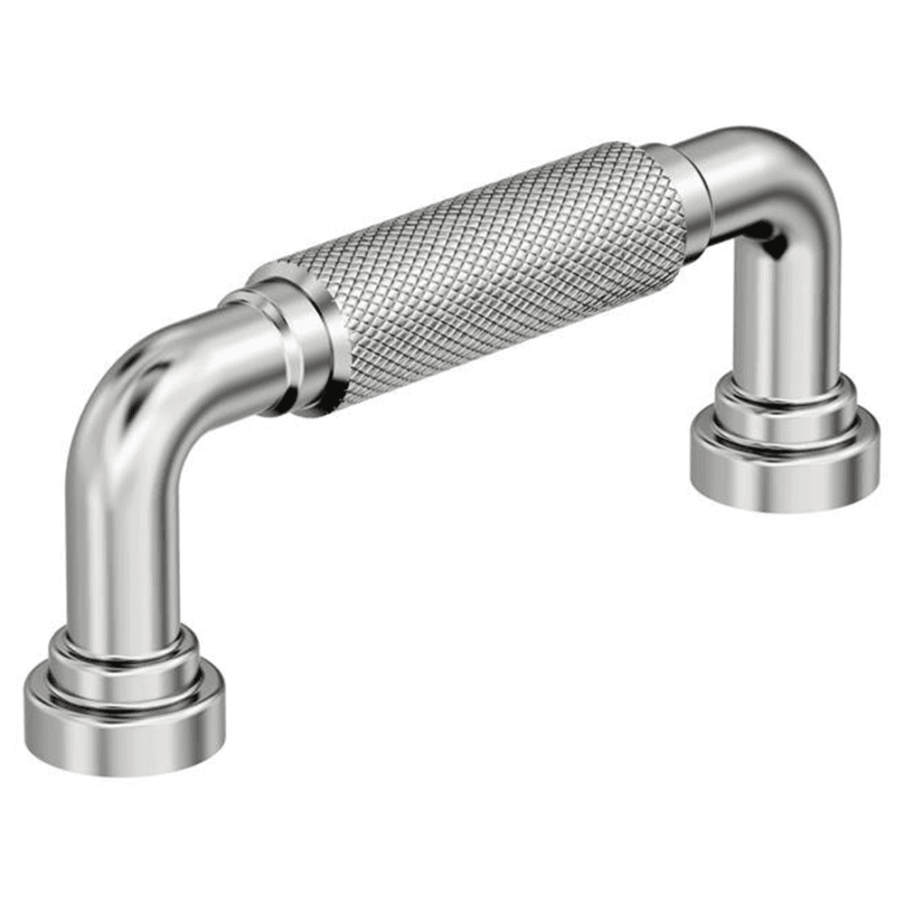 3" Collet Cabinet Pull, Polished Chrome