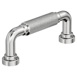 3" Collet Cabinet Pull, Polished Chrome