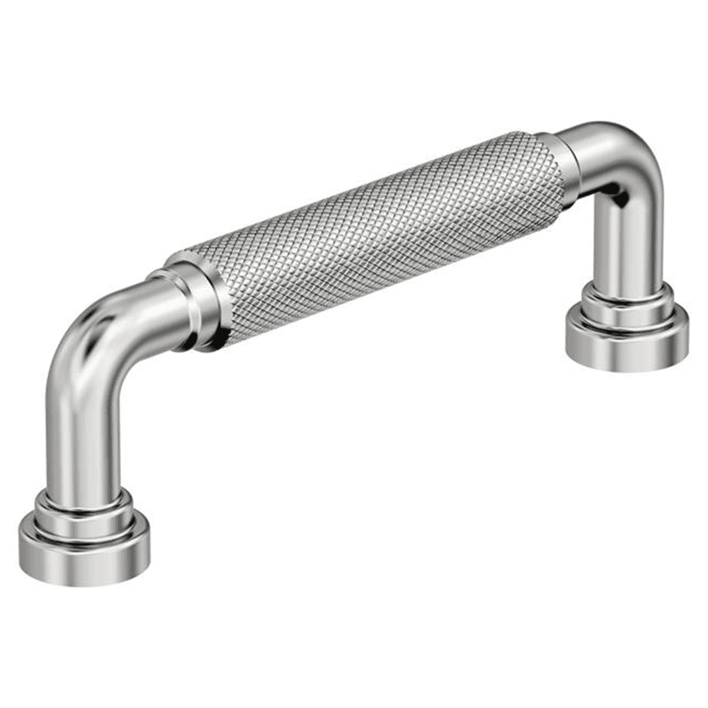 3-3/4" Collet Cabinet Pull, Polished Chrome