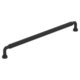 12-5/8" Collet Cabinet Pull, Matte Black