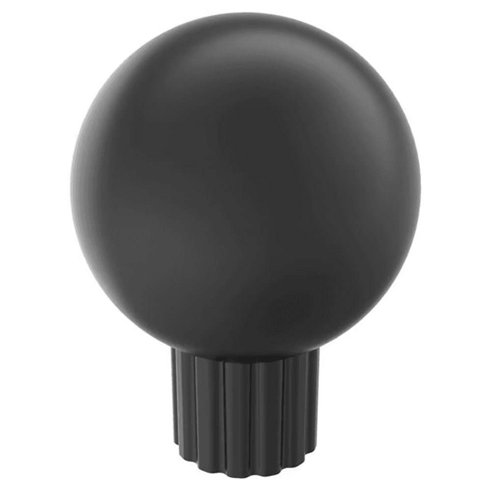 29mm Cowrie Cabinet Knob, Matte Black