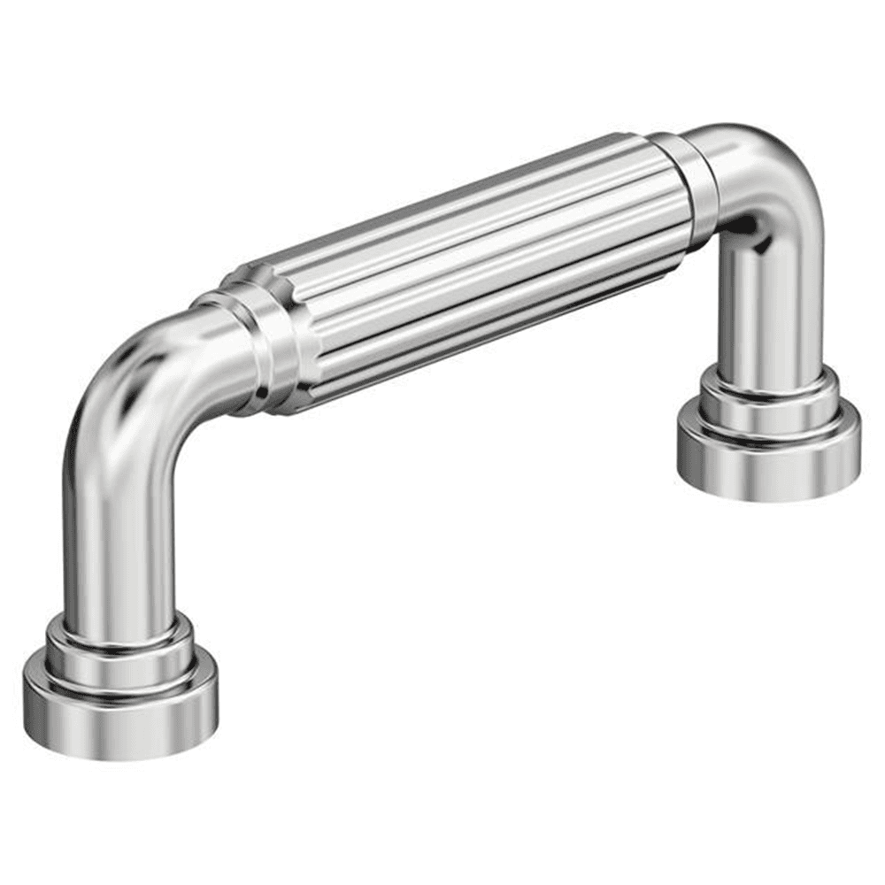 3" Cowrie Cabinet Pull, Polished Chrome