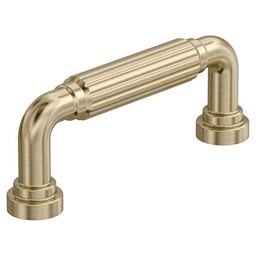 3" Cowrie Cabinet Pull, Golden Champagne