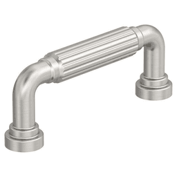 3" Cowrie Cabinet Pull, Satin Nickel