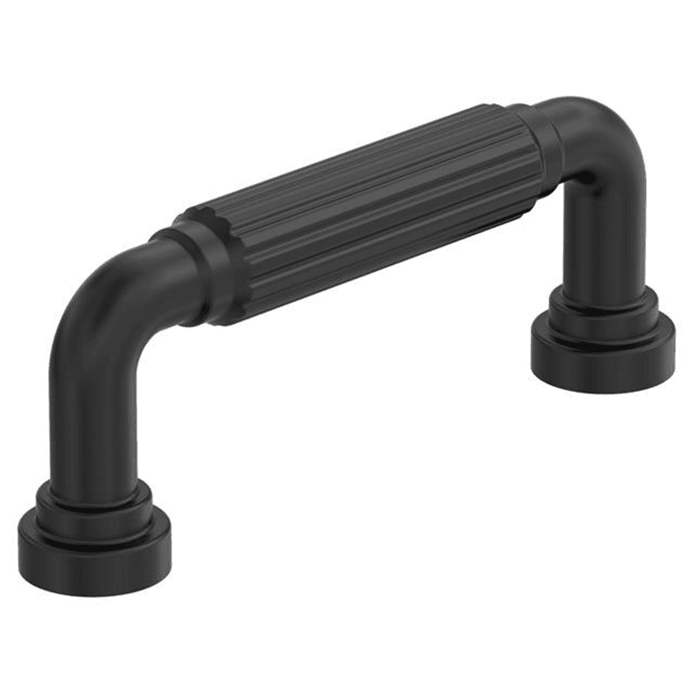 3" Cowrie Cabinet Pull, Matte Black