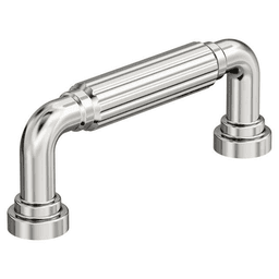 3" Cowrie Cabinet Pull, Polished Nickel
