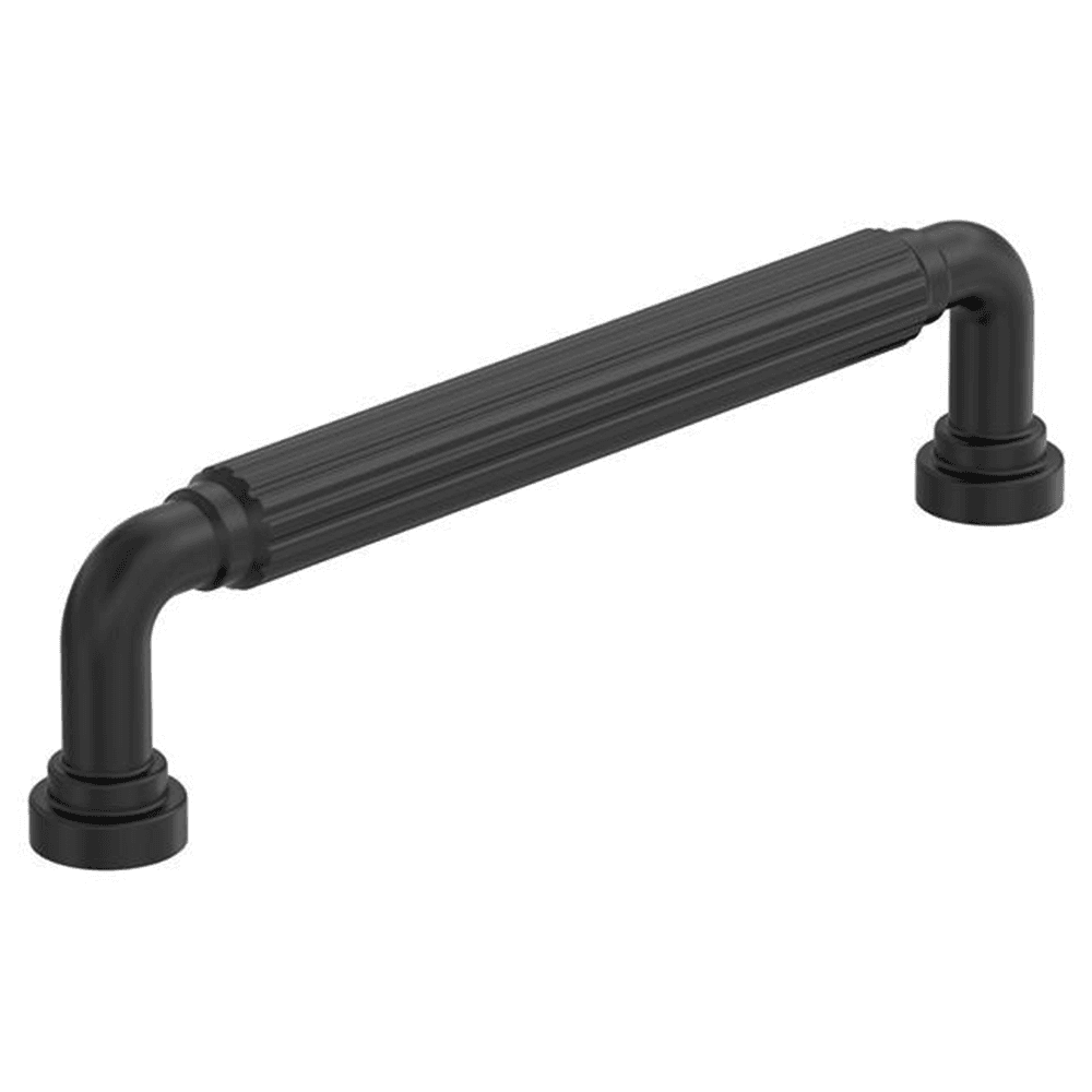 5-1/16" Cowrie Cabinet Pull, Matte Black
