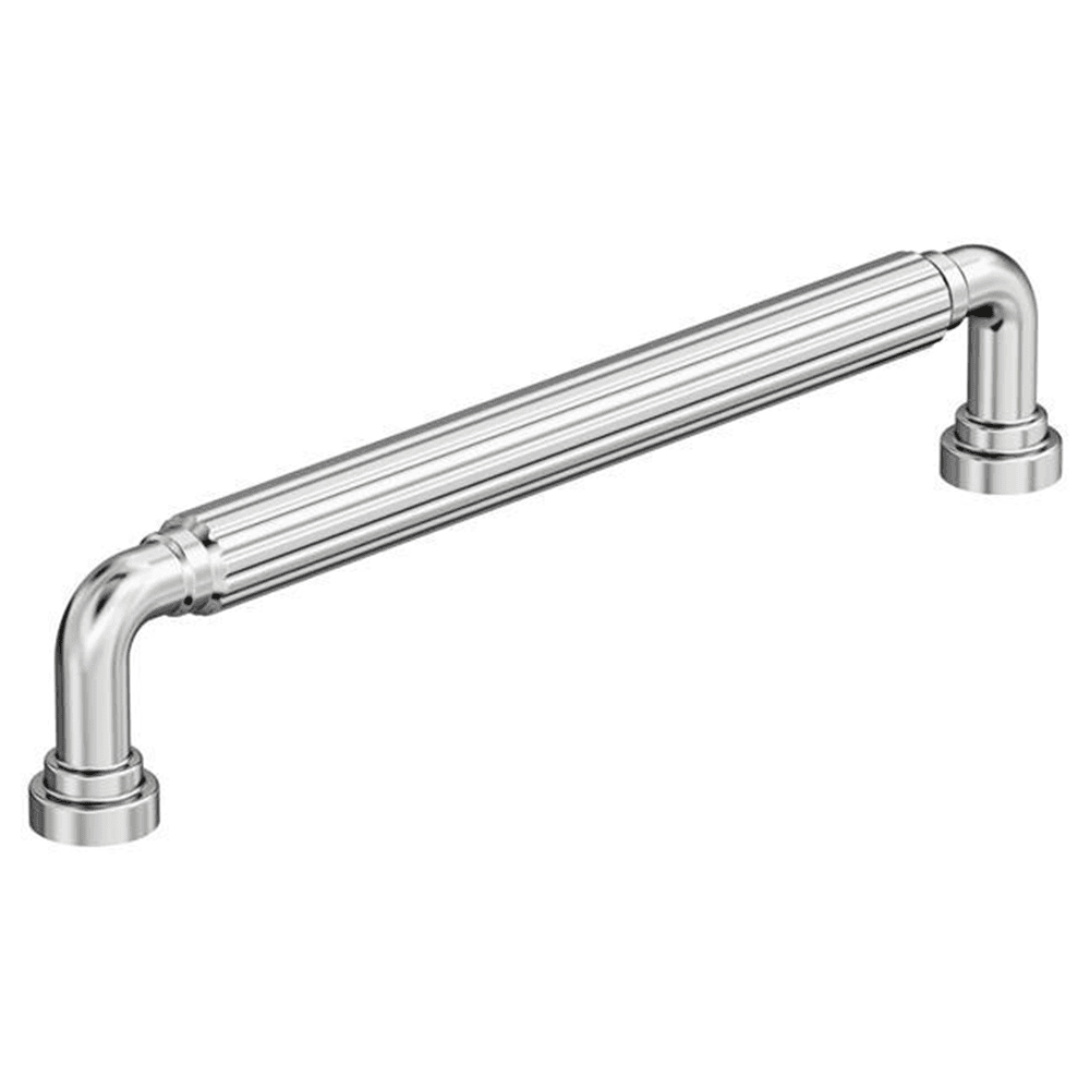 6-5/16" Cowrie Cabinet Pull, Polished Chrome