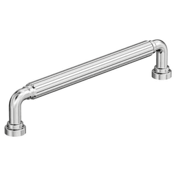 6-5/16" Cowrie Cabinet Pull, Polished Chrome