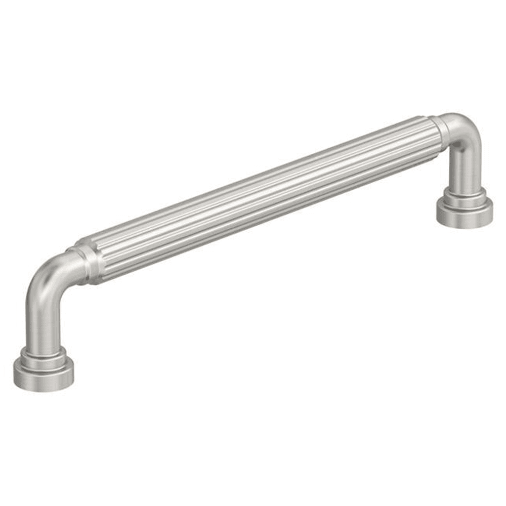 6-5/16" Cowrie Cabinet Pull, Satin Nickel