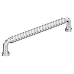 7-9/16" Cowrie Cabinet Pull, Polished Chrome