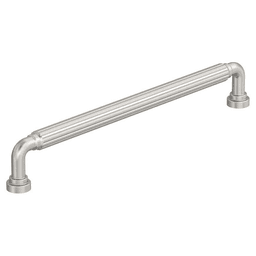 8-13/16" Cowrie Cabinet Pull, Satin Nickel