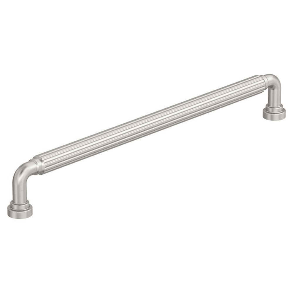 10-1/16" Cowrie Cabinet Pull, Satin Nickel
