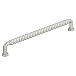 10-1/16" Cowrie Cabinet Pull, Satin Nickel