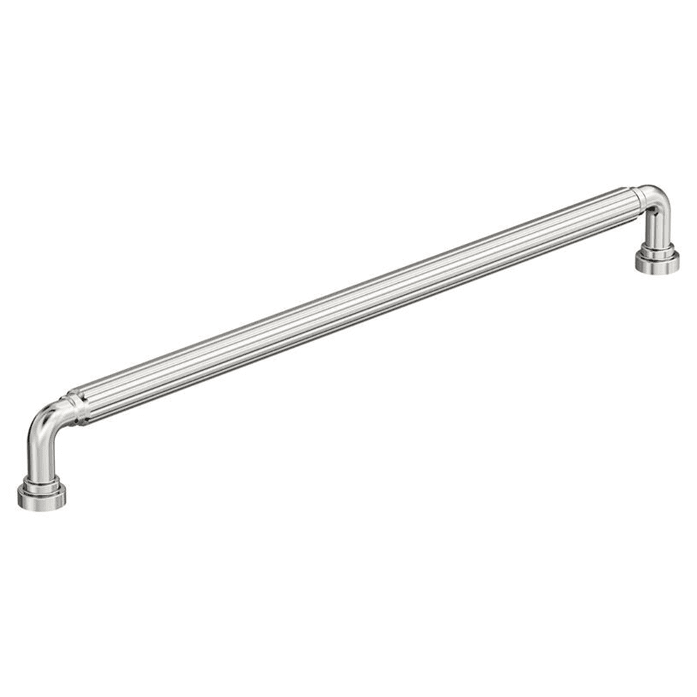 12-5/8" Cowrie Cabinet Pull, Polished Nickel