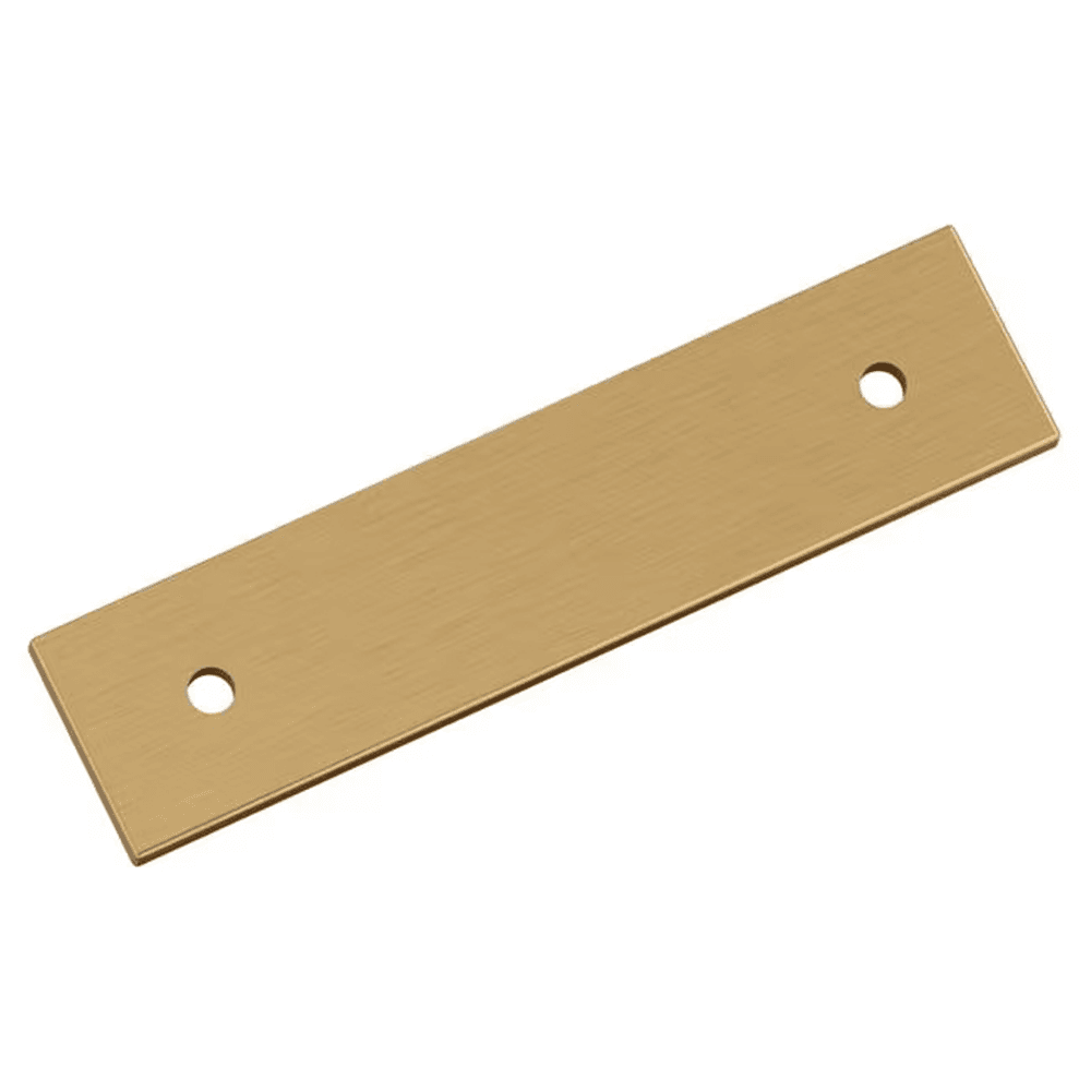 76mm Ladera Rectangle Cabinet Pull Backplate, Champagne Bronze