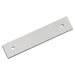 96mm Ladera Rectangle Cabinet Pull Backplate, Polished Chrome
