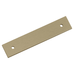 96mm Ladera Rectangle Cabinet Pull Backplate, Golden Champagne