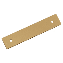 96mm Ladera Rectangle Cabinet Pull Backplate, Champagne Bronze