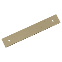 128mm Ladera Rectangle Cabinet Pull Backplate, Golden Champagne
