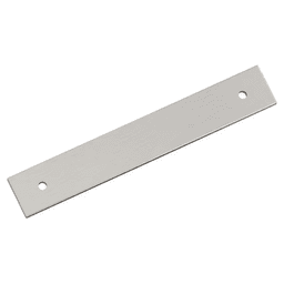 128mm Ladera Rectangle Cabinet Pull Backplate, Satin Nickel