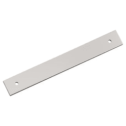 160mm Ladera Rectangle Cabinet Pull Backplate, Polished Nickel