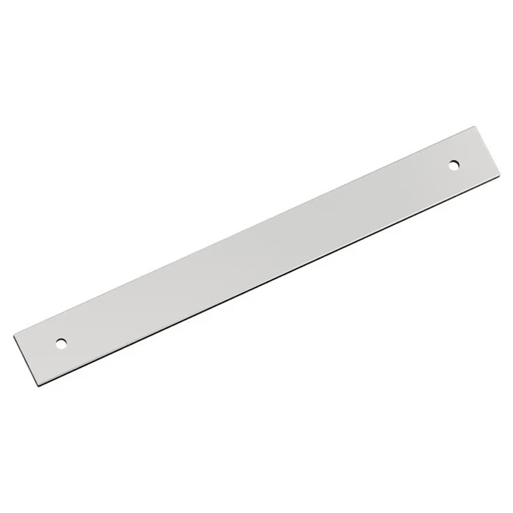 192mm Ladera Rectangle Cabinet Pull Backplate, Polished Chrome