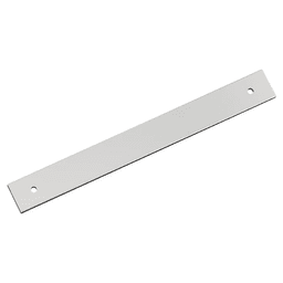 192mm Ladera Rectangle Cabinet Pull Backplate, Polished Chrome