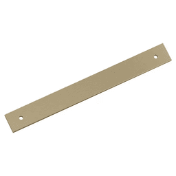 192mm Ladera Rectangle Cabinet Pull Backplate, Golden Champagne