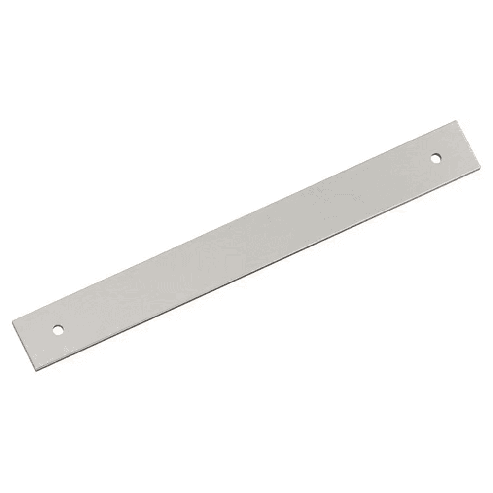 192mm Ladera Rectangle Cabinet Pull Backplate, Satin Nickel