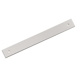 192mm Ladera Rectangle Cabinet Pull Backplate, Polished Nickel