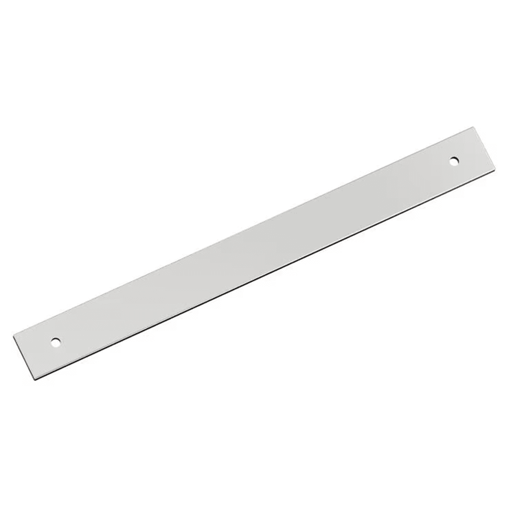 224mm Ladera Rectangle Cabinet Pull Backplate, Polished Chrome