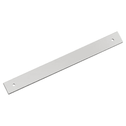 224mm Ladera Rectangle Cabinet Pull Backplate, Polished Chrome