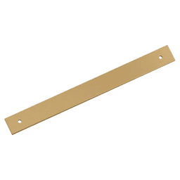 224mm Ladera Rectangle Cabinet Pull Backplate, Champagne Bronze