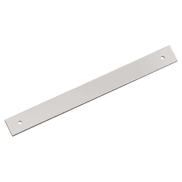 224mm Ladera Rectangle Cabinet Pull Backplate, Polished Nickel