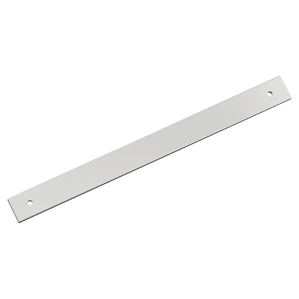 256mm Ladera Rectangle Cabinet Pull Backplate, Polished Chrome