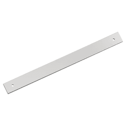 256mm Ladera Rectangle Cabinet Pull Backplate, Polished Chrome