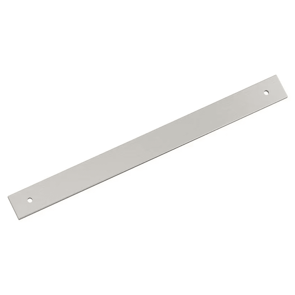 256mm Ladera Rectangle Cabinet Pull Backplate, Satin Nickel