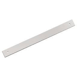 256mm Ladera Rectangle Cabinet Pull Backplate, Polished Nickel