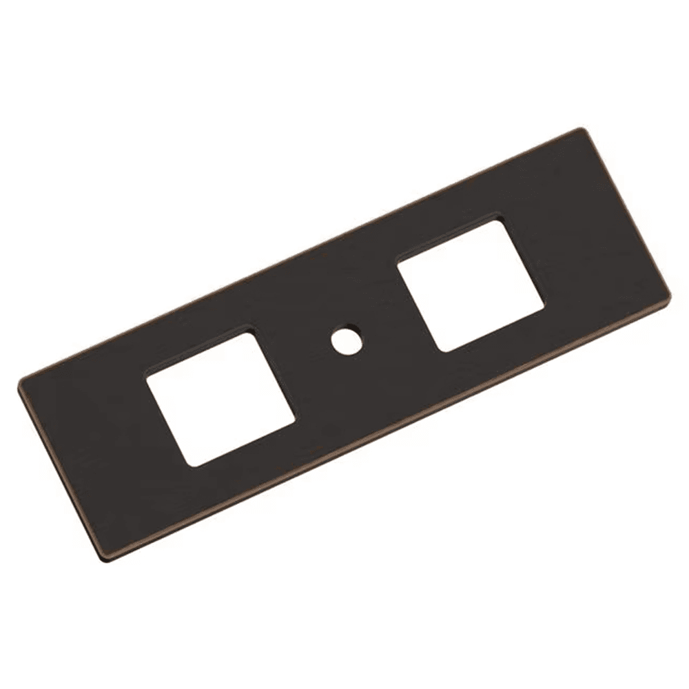 94mm Medora Rectangle Cabinet Knob Backplate, Oil-Rubbed Bronze