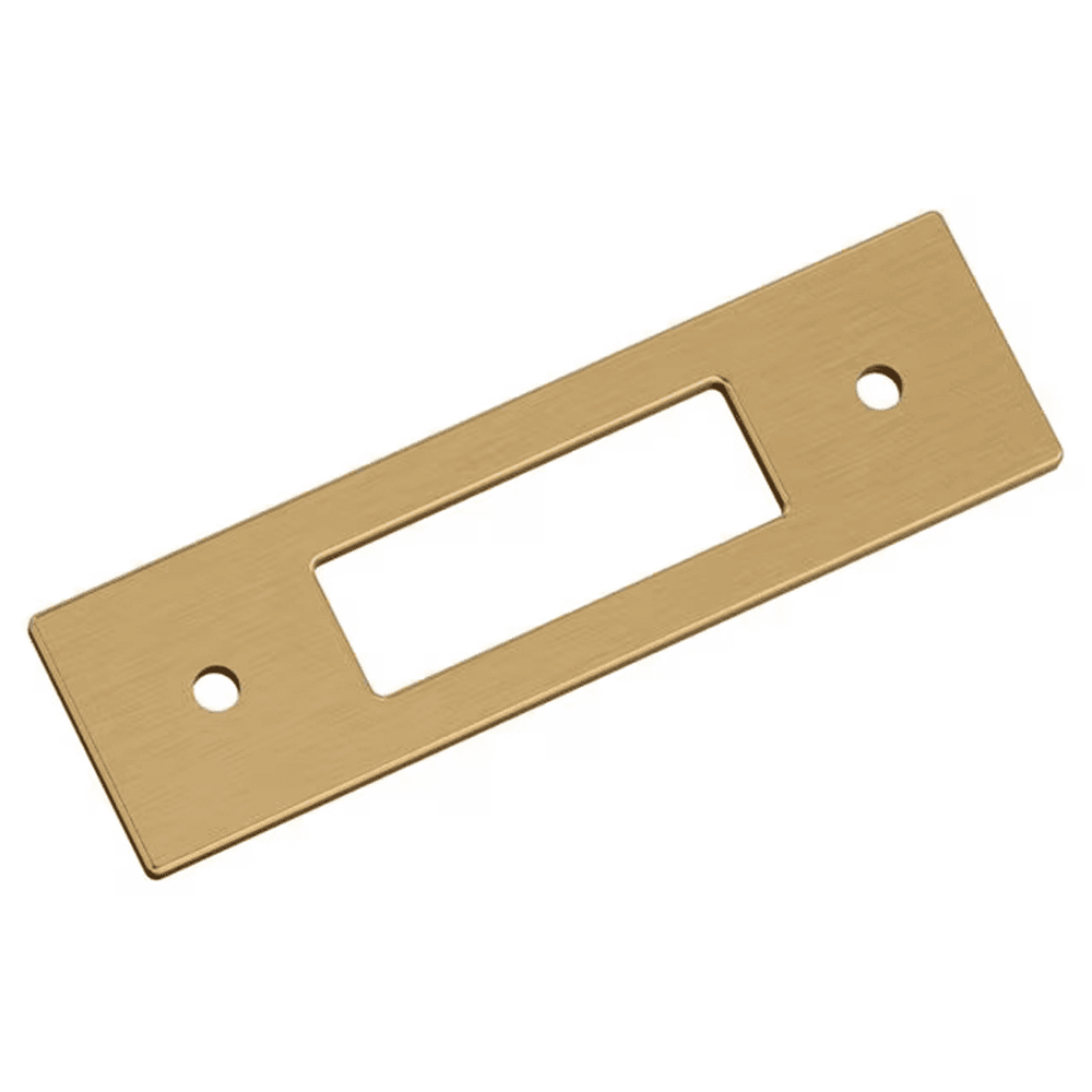 76mm Medora Rectangle Cabinet Pull Backplate, Champagne Bronze