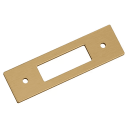 76mm Medora Rectangle Cabinet Pull Backplate, Champagne Bronze