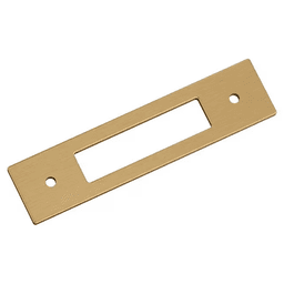 96mm Medora Rectangle Cabinet Pull Backplate, Champagne Bronze